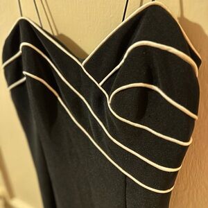 Vintage Niki Elegant Black and White Dress